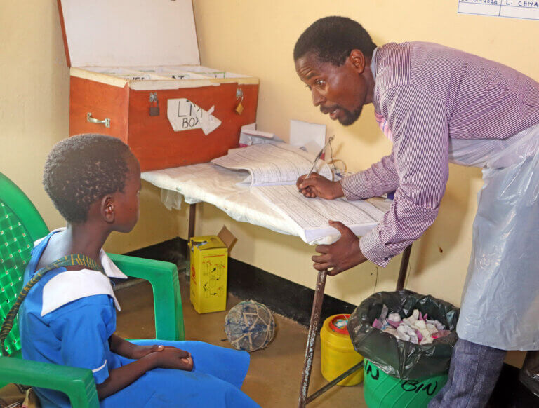 Judith Neilson Foundation. Save the kids partner. A-student-in-Machinga-District-receives-malaria-treatment-at-school