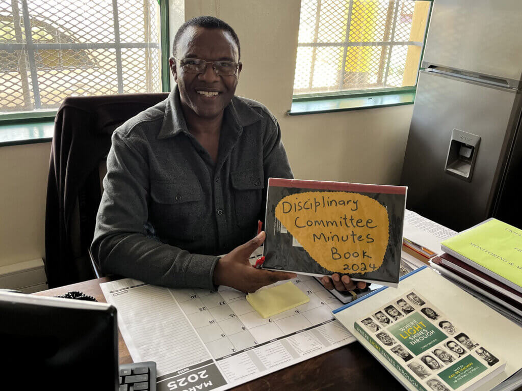Michael Tyhali. Principal of Masiphumelele High School