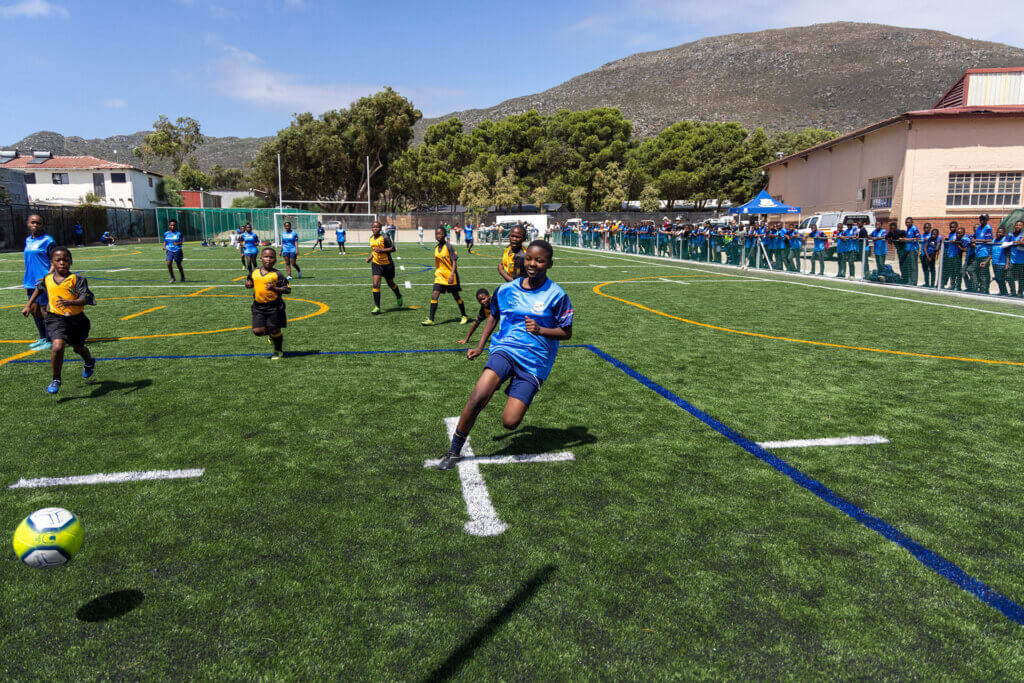 The playing fields at Masiphumelele’s Ukhanyo Primary School