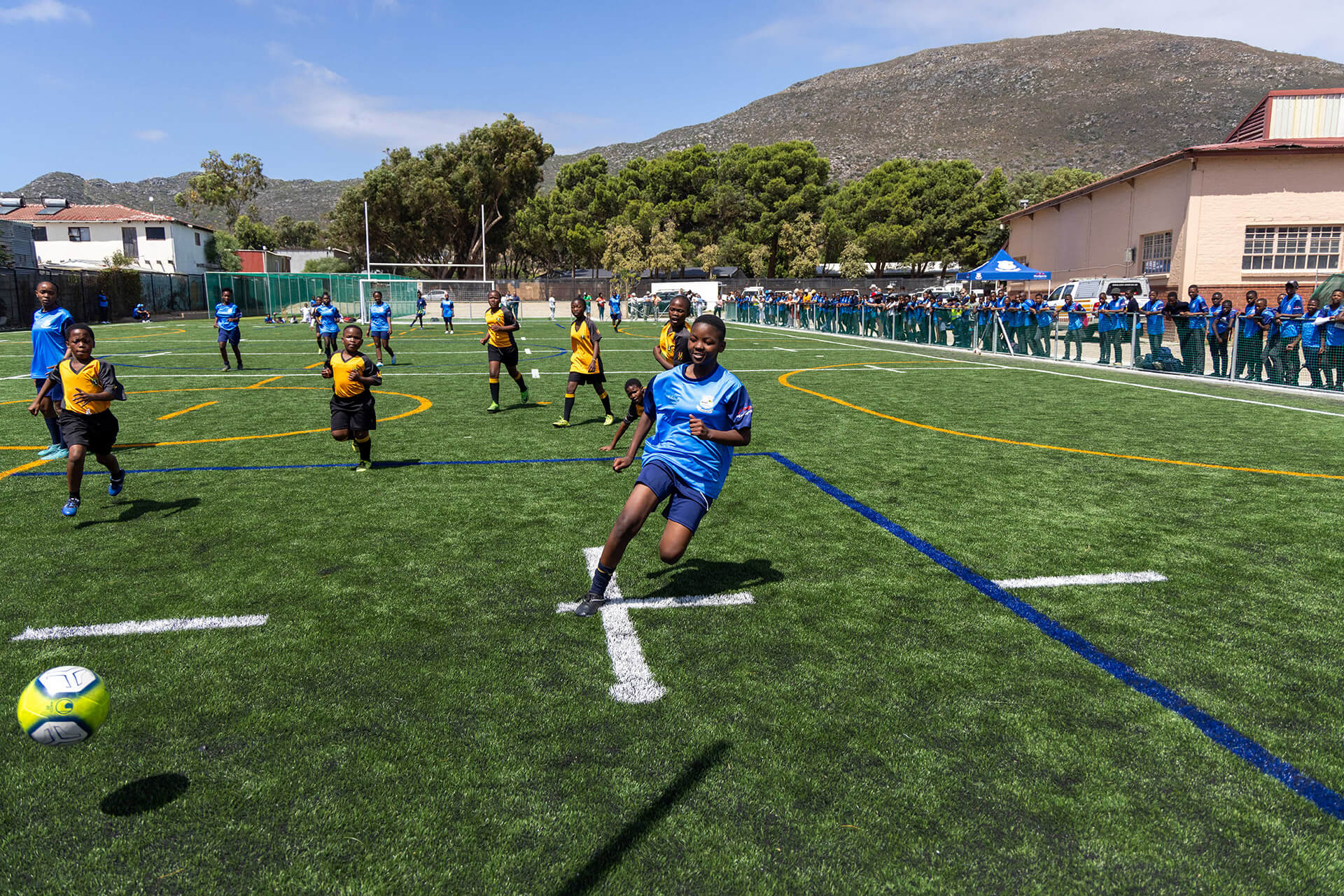The playing fields at Masiphumelele’s Ukhanyo Primary School